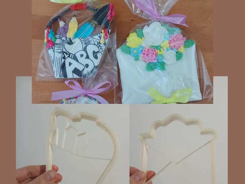 Cortador de Biscoito Balde e Envelope