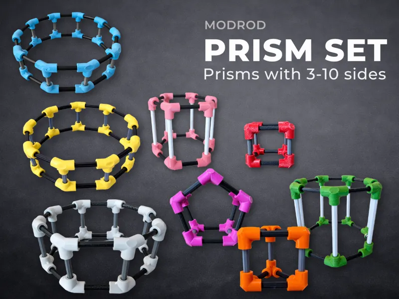 Prismas Poligonais Modulares (Kit STEM)