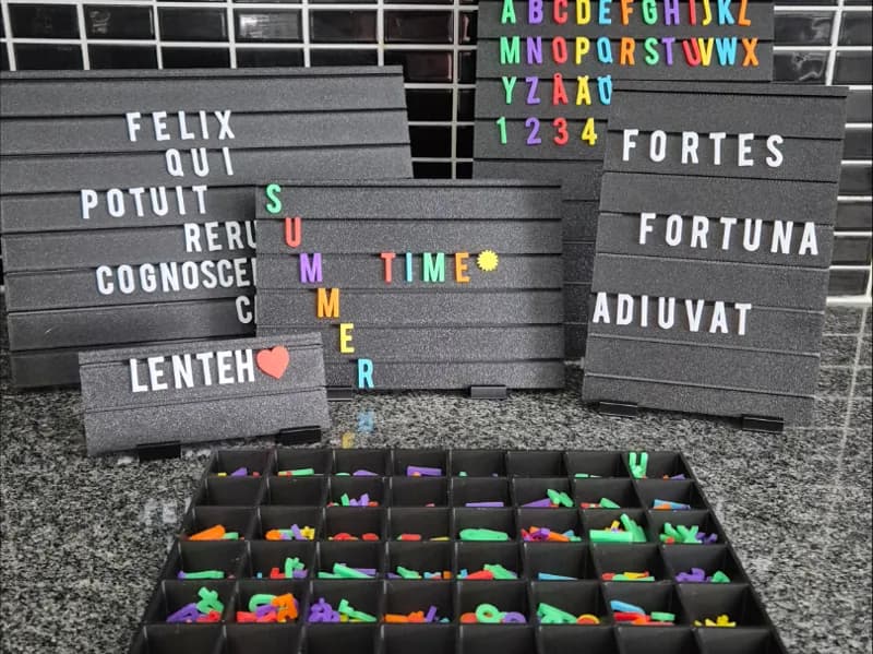 Painel de Letras Modular (5 Tamanhos)