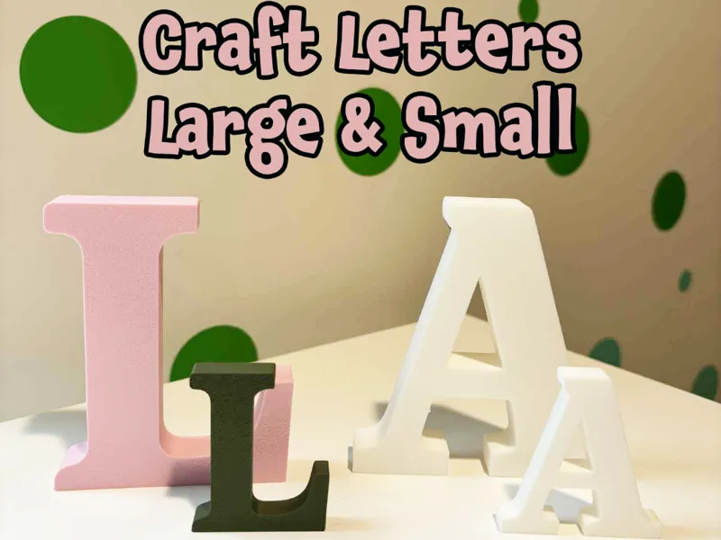 Letras para Artesanato ou Placas (Grande/Pequeno)