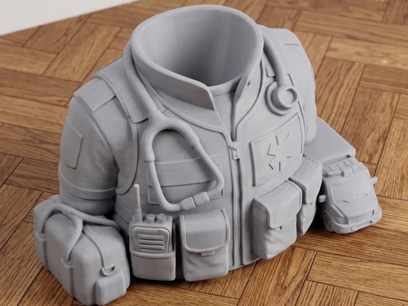 Porta-Canetas Uniforme de Paramédico