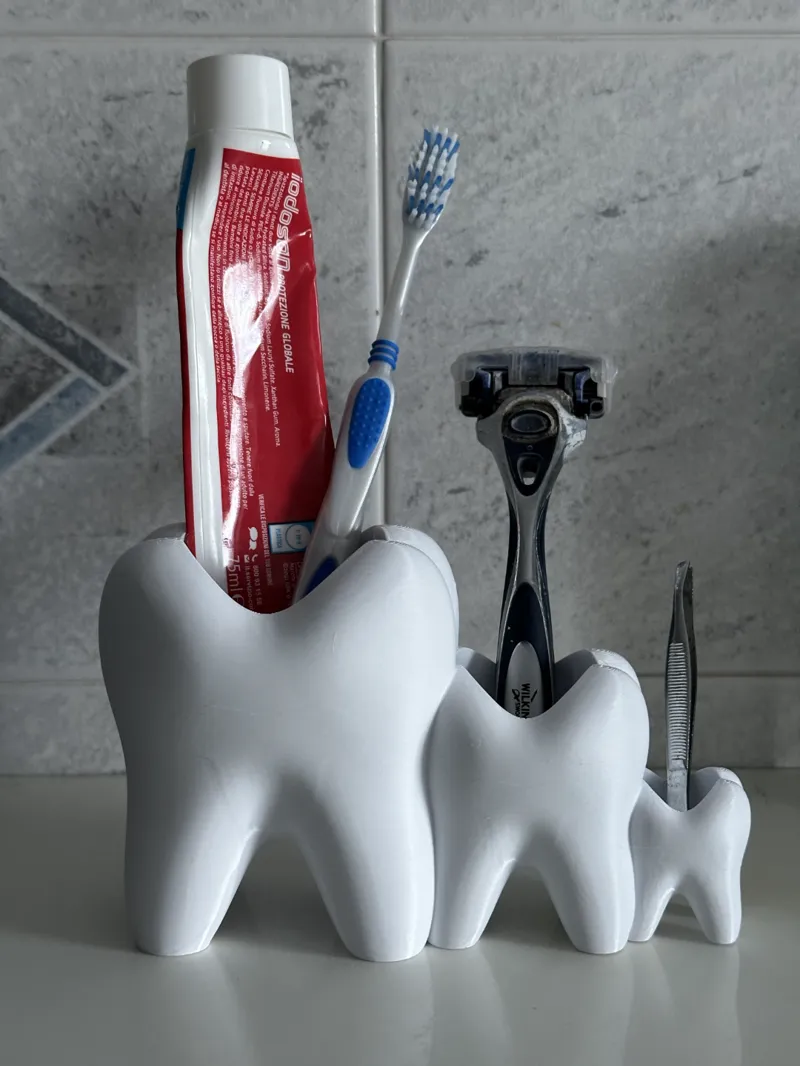 Suporte para Escova e Pasta de Dentes