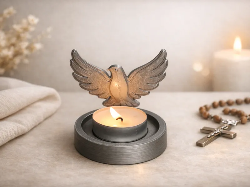 Castiçal de Pomba (Tealight)